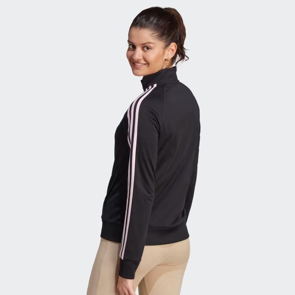 Adidas Essentials Climalite 3-stripes Tricot Track Jacket Size M black ⭐️⭐️⭐️⭐️ - Picture 15 of 17